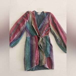 SAYLOR Multicolor Long Sleeve Dress